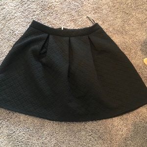 Black skirt with detailing quiltwork
